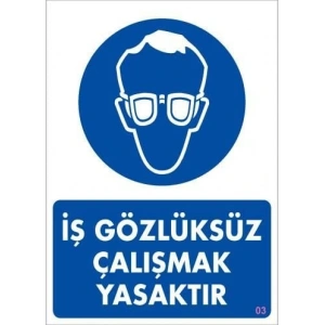 Timion İş Koruyucu Takınız Uyarı Levhası 25X35 Kod:3