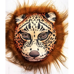 Kahverengi Saçlı Yeleli Aslan Maskesi Eva Mega Peluş 37 No (5148)