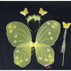 Kelebek Kanat Seti Sarı Renk (5148)