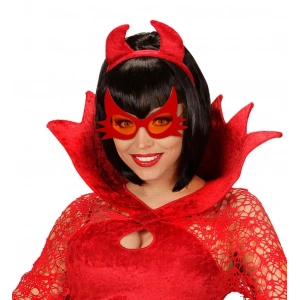 Kırmızı Renk Bıyık Tasarımlı Kedi Gözlüğü 19x11cm