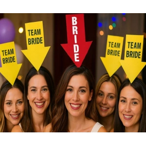 Kişiselleştirilebilir Ok Taç – Üzerine Yazı Yazılabilen Parti Tacı Kırmızı Renk