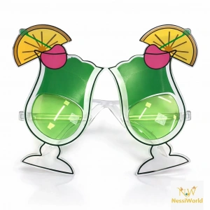 Kokteyl Bardak Parti Gözlüğü Yeşil Renk