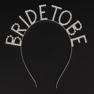 Kristal Taşlı Gümüş Renk Bride To Be Gelin Tacı (5148)