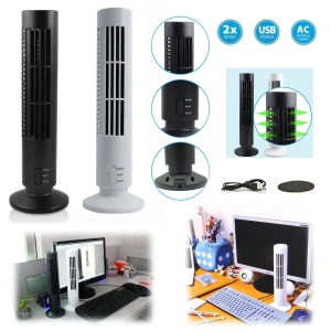 Kule Tipi Usb Elektrik Fan Yapraksız Klima Fanı (5148)
