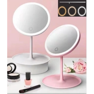 Timion Led Işıklı Dokunmatik Makyaj Aynası 3 Kademeli Işık Ayarlı (5148)