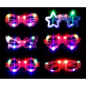 Led Işıklı Karışık 6 Model Yanar Söner Parti Gözlüğü 6 Adet (5148)