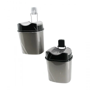 Metal Askılı Plastik Çöp Kovası Yapışkanlı Montaj (5148)