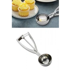 Metal  Dondurma - Kurabiye Kaşık (5148)