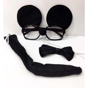 Mickey Mouse Gözlüğü Papyonu Kuyruğu Seti (5148)