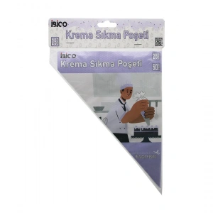 Naylon 25cm 50pcs Krema Sıkma Poşeti Torbası (5148)
