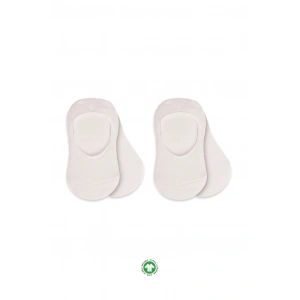 NessiWorld 2Li Penye Babet Silikonlu Basic Çorap 30104 Ekru Ekru (ADET FİYATIDIR)