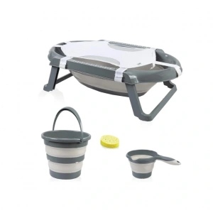 NessiWorld Katlanır Banyo 5Li Küvet Seti 596 Antrasit