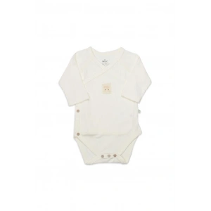 NessiWorld Organic Modal Flying Balloons Kruvaze Uzun Kol Body BS17121 Ekru