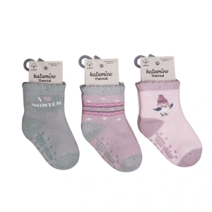 NessiWorld Zerin Absli Kız Bebek Havlu Soket Çorap K45908 (ADET FİYATIDIR)