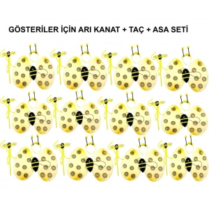 Okul Gösterileri için  Arı Kanadı Seti - Etkinlik Kanatları