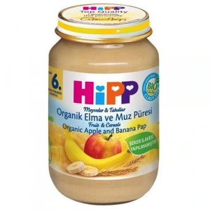 Organik Elma ve Muz Püresi 190 Gr