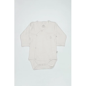 Organik Natural Basic Style Kruvaze Uzun Kol Body BS17102 Ekru