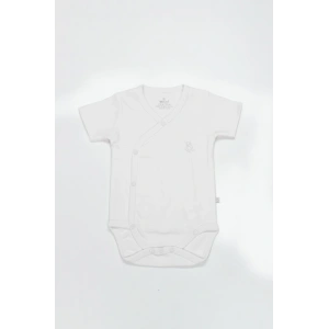 Organik Natural Basic Style Kruvaze Yarım Kol Body BS17101 Beyaz