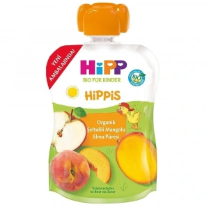 Organik Şeftalili Mangolu Elma Püresi 100 Gr