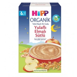 p Organik İyi Geceler Sütlü Yulaflı Elmalı Tahıl Bazlı Ek Gıda 250 Gr
