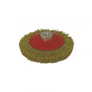 Timion Partner 03033 M14 Vidalı  Sarı Telli Fırça 125 Mm