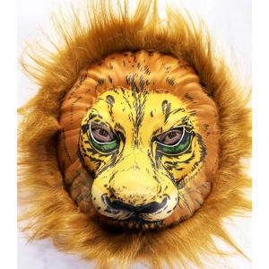 Peluş Aslan Maskesi Kahverengi Yeleli Mega Peluş 33 No (5148)