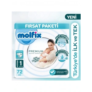 Timion Premium Bebek Bezi Fırsat Paketi 1 Beden 2-5 Kg 72 Adet