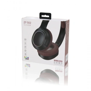 Rgb Renkli Işıklı Şarjlı Bluetooth Kulak Üstü Kablosuz Kulaklık Pl-2372 (5148)