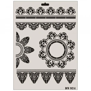 Timion Rich Dantel Seri Dn924 Stencil 35X25 Cm