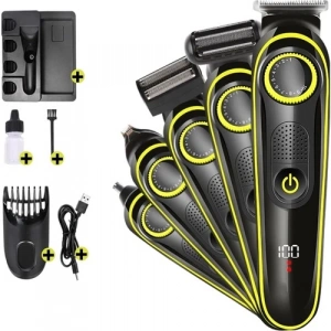 Saç &amp; Sakal Şekillendirici Tıraş Makinesi Erkek Bakım Seti 5 İn 1 Ultimate (5148)