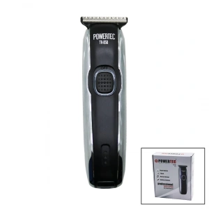 Saç Sakal Ense Çizim Traş Makinesi  Hızlı Usb Şarjlı - Şarj Göstergeli - T Bıçak - Krom Kaplama Gövde Tr-858c (5148)