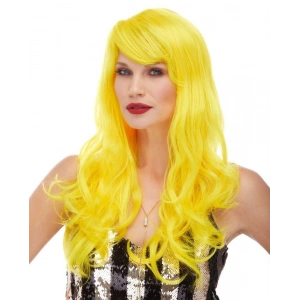 Sarı Renk Uzun Dalgalı Parti Peruğu (5148)