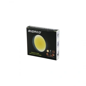 Sensörlü=0--3mt  Usb Şarjlı  Sarı Led Yuvarlak Lamba Çap: 8.3cm - Kalınlık: 2cm (5148)