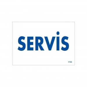 Timion Servis Uyarı Levhası 17,5X25 Kod:1743