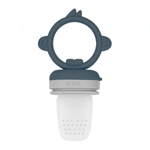 Silikon Püre Meyve Sebze Emziği Deep Blue / Powder Grey