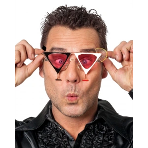 Siyah Beyaz Renk Martini Parti Gözlüğü (5148)