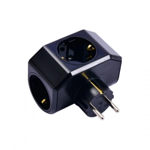 SİYAH YONCA PLUS 3LÜ TOPRAKLI PRİZ FİŞ 04-ZM (5148)