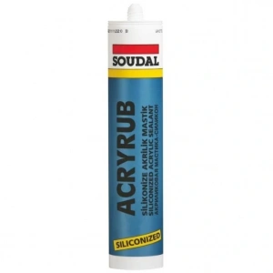 Timion Soudal Acryrub Silikonize Mastik 310 Ml Gri