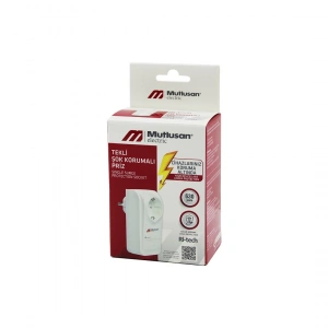 TEKLİ ŞOK KORUMALI PRİZ GOLYAT Rİ-TECH-001 (5148)