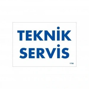 Timion Teknik Servis Uyarı Levhası 17,5X25 Kod:1756