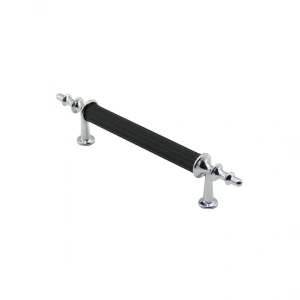 Timion 10 ADET KROM - SİYAH BORU KULP 9.6CM (5148)