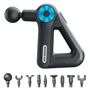 Timion 12 Farklı Başlıklı Profesyonel Masaj Tabancası - Kas Gevşetici ve Yorgunluk Giderici Masaj Aleti (5148)