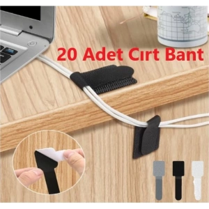 Timion 20 Adet Kendinden Yapışkanlı Cırt Cırtlı Bant