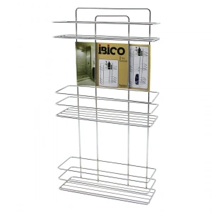 Timion 3 KATLI - DİKDÖRTGEN   KROM   METAL  BANYO KÖŞELİK - DUŞKABİN RAF - ŞAMPUANLIK (5148)