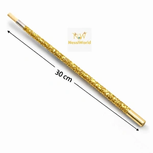 Timion 30 cm Altın Gold Payetli Sigara Tutacağı – 1920’ler Gatsby Parti Aksesuarı