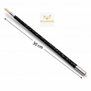 Timion 30 cm Siyah Payetli Sigara Tutacağı – 1920’ler Gatsby Parti Aksesuarı