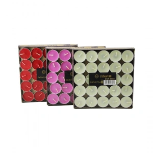 Timion 50pcs Renkli Yuvarlak Tea Light Mum (5148)