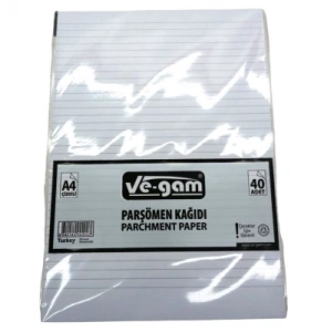 Timion A4 40 PARÇA  ÇİZGİLİ PARŞÖMEN KAĞIDI (5148)