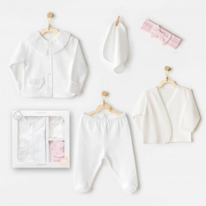 Timion AC25650 Cuddly Bunny Bear 5Li Hastane Çıkışı Ecru Pink