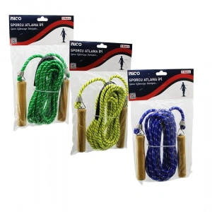 Timion Ahşap Saplı Atlama İpi Renkli 5mt (5148)